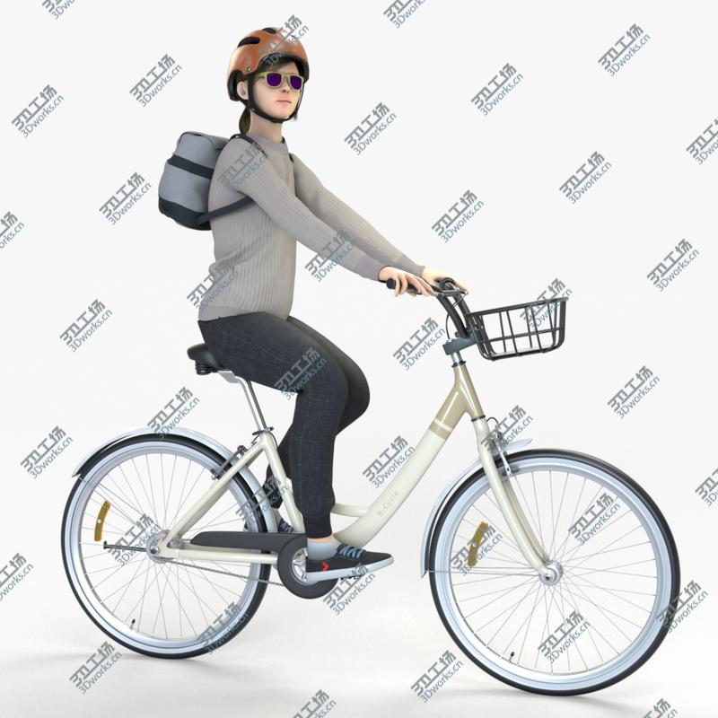 images/goods_img/202104091/Cyclist with Bike riding (5 poses) 3D/1.jpg